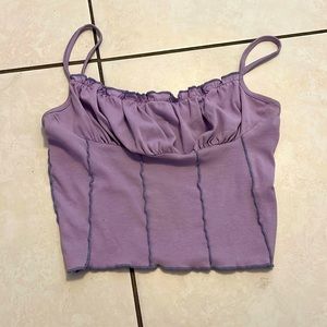 Purple crop top